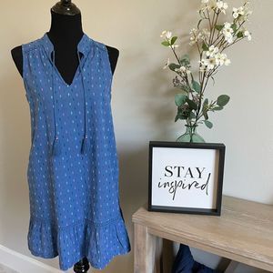 Crown & Ivy  Sleeveless Indigo Dress